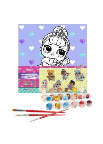 Картина за номерами з фарбами металік "L.O.L. Surprise! TroopSurprise Crystal Queen With Crystal Bunny" 40х40 см Ідейка (374409373)
