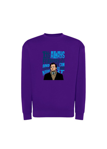 Фіолетовий новорічний світшот з принтом "знову те саме". день бабака (10876393673) ТiШОТКА (368570975)