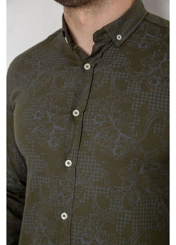 Оливковковая (хаки) повседневный рубашка Ager