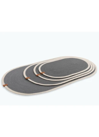 Килимок під миску собак котоновий Gray S (56*35 см) Harley and Cho (387660053)
