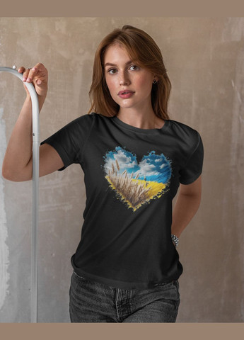 Футболка жіноча патріотична з серцем 21100004 Mishe - (315048396)