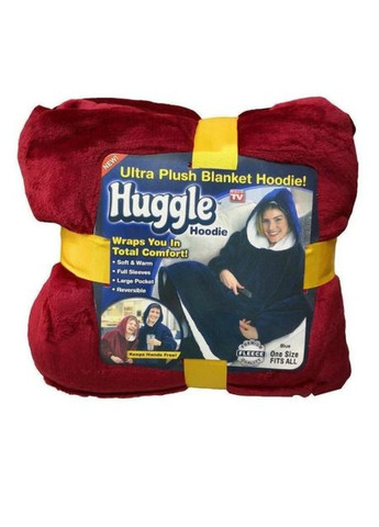 Плед оверсайз халат унисекс двухсторонняя толстовка с капюшоном и рукавами Huggle Hoodie Универсальный ( ) No Brand (315501364)