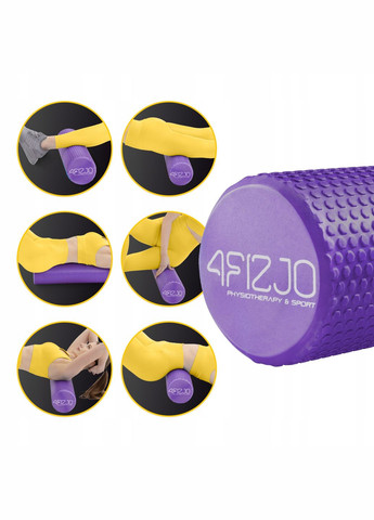 Массажный ролик CARE+ EVA 60 x 15 см (валик, роллер) Purple (P-5907739314390) 4FIZJO (301733250)