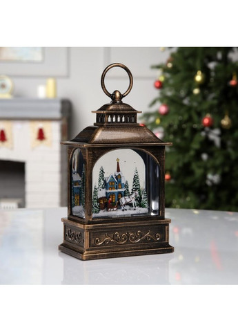 Ночник новогодний музыкальный XMAS WDL-24072D снежный шар «Винтажный фонарь» VTech (362355220)