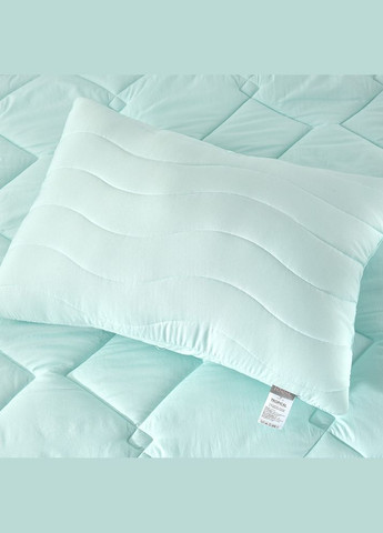 Набор полуторный Tropical одеяло 140х210 см + подушка 50х70 см мята антиаллергенная всесезонная IDEIA (334726963)