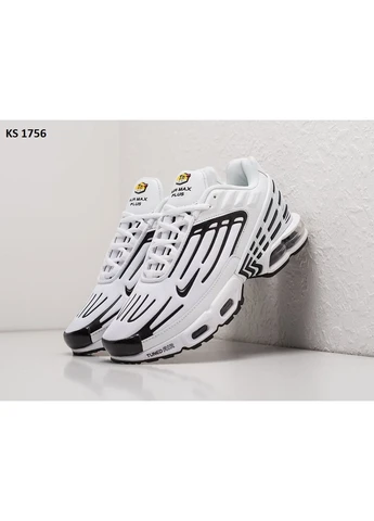 Білі літні кросівки nike air max plus iii white найк аір макс плюс No Brand