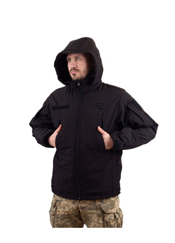 Куртка с флисовой кофтой Softshell, Black, Vik-Tailor (371990806)