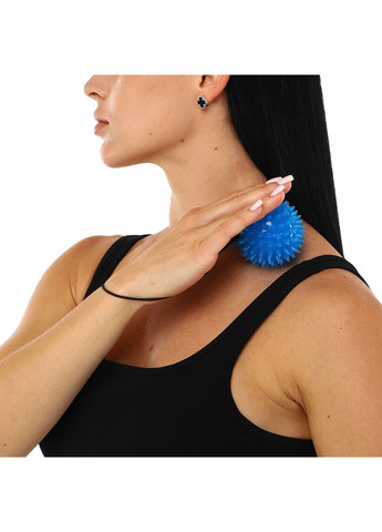 М'яч масажний масажер Іглбол з кріпленням на зап'ясті FI-9452 (d-5,5 см, блакитний) SP-Sport (361434791)