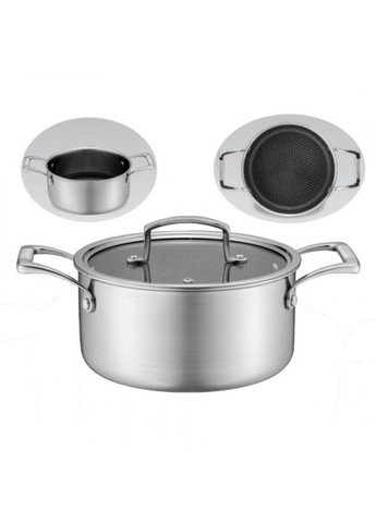 Кастрюля нержавеющая 200 мм x 3.1 л PRO (MR3504-20) Maestro (316632241)