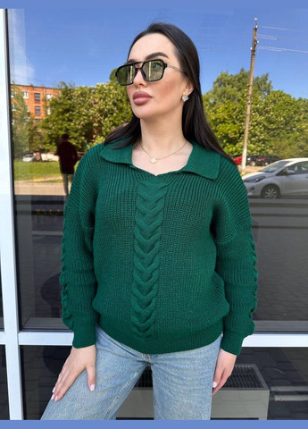 Зеленый женский шерстяной свитер адель зеленый You Best