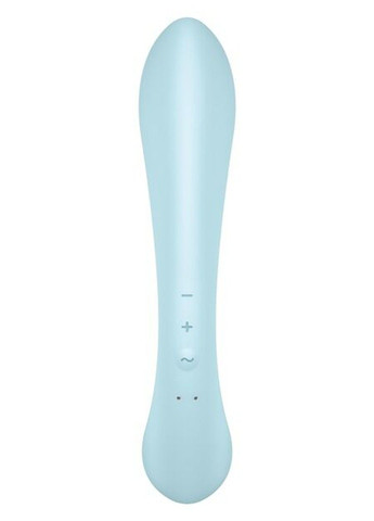 Двухсторонний вибратор-кролик Triple Oh Light Blue, 3 мотора, рукоятка-массажер Satisfyer (316163642)