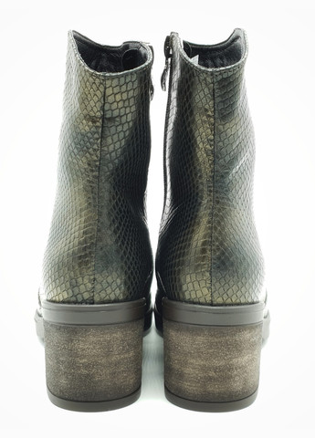 Осенние женские ботинки зимние зеленые кожаные p-10-4 24,5 см (р) patterns