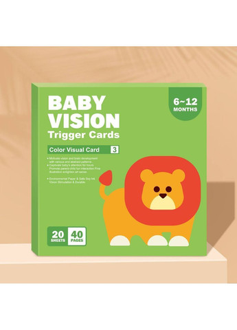 Набір контрастних карток "Малюк та Колір" 6-36 міс. 40 шт.(80 картинок) No Brand (371796737)