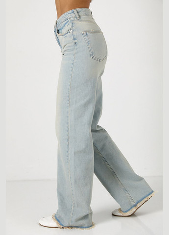 Прямі джинси з бахромою Lurex - (323520851)