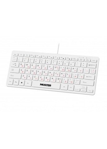 Клавіатура KBM-C01W-UA дротова міні-клавіатура, вологозахищена, біла Maxxter (333824839)