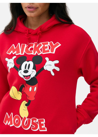 Худі фліс,червоний з принтом, Primark (368151450)