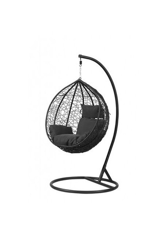 Підвісне крісло-гойдалка кокон B-015 чорно-сіре Bonro (349820360)