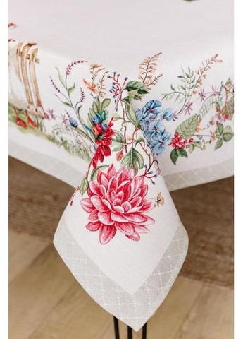 Гобеленова скатертина Гуси 135х180 см Різнокольоровий (8228) Прованс (361784826)