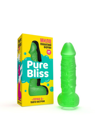 Крафтовое мыло-член с присоской MINI Green, натуральное - CherryLove Pure Bliss (339867312)