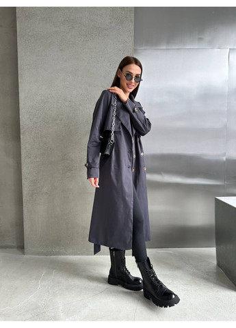 Тренч жіночий довгий з поясом (361499623)