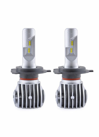 Лампа LED H4 радиатор 6000Lm 8604 / CREE CHIP / 40W / CANBUS / 6500K / IP65 / 9-32v (2шт) Solar (322127684)
