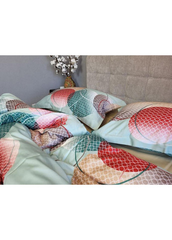 Постільна білизна з резинкою TOLEDO COLORFUL, сатин PREMIUM Полуторний розмір, наволочки 70/70 No Brand (364218391)