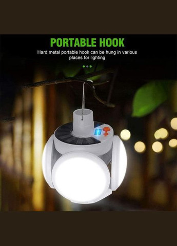 Кемпинговый фонарь лампа аккумуляторная с солнечной батереей BL 2029-1 подвесная, уличная 5Вт Bailong (298875725)