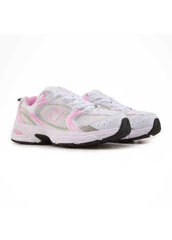 КРОССОВКИ ЖЕНСКИЕ NEW BALANCE 530 WHITE PINK SILVER НЬЮ БЕЛАНС 530 No Brand розовые демисезоны (368862466)