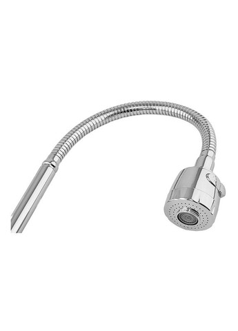 Смеситель для кухни Magnum 011 (Nut) White-Chrome Refl (MI6205) — однорычажный кухонный смеситель с гибким изливом. Mixxus (334003228)