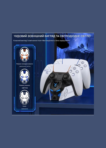 Зарядна станція для DualSense fc500-mp біла BEBONCOOL (325417119)