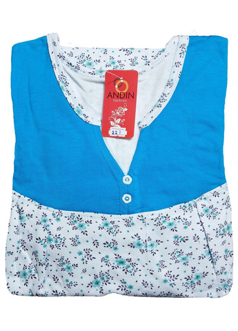 Женская ночная рубашка тёплая на флисе хлопок (227) ANDIN (369000844)