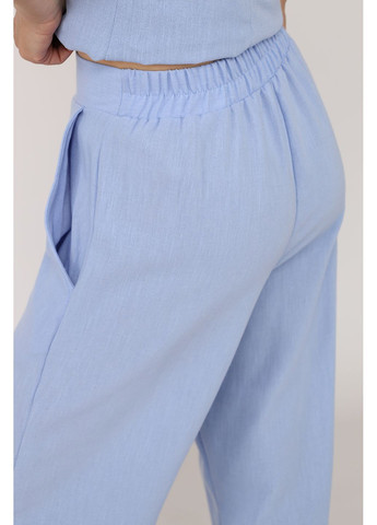 Штани широкі жіночі колір блакитний CB-00276443 Yuki (333930617)