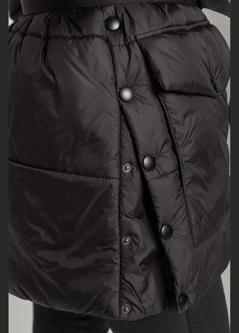 Черная демисезонная куртка долорес черный матовый MioRichi