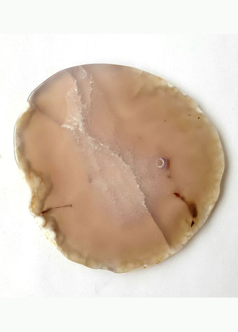 Кусок натурального серого агата, подставка для стаканов, подстаканник из агата. No Brand (370162013)