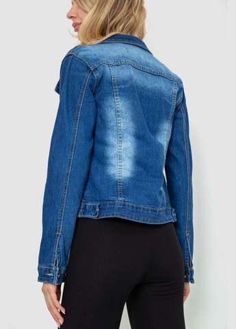 Синяя демисезонная джинсовая куртка женская Ager 129RL006