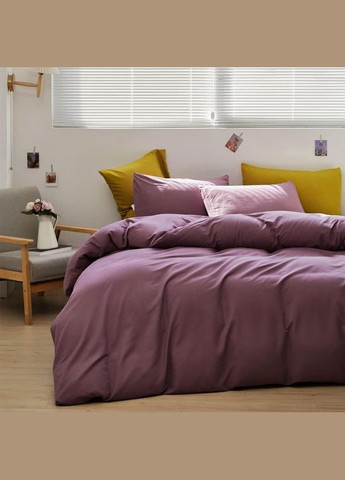 Постельное белье из мягкого материала с матовым блеском 200 x 220 см Евро (ВЕ5201В-43) No Brand (306634036)