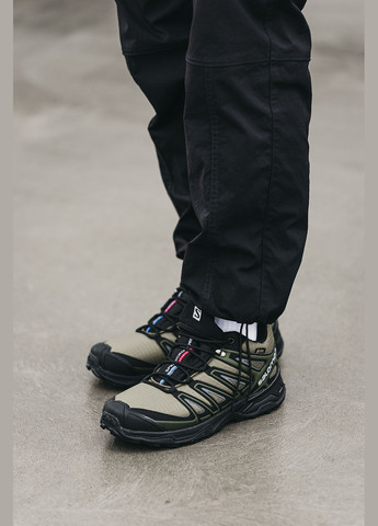 Оливковые (хаки) зимние кроссовки зимние мужские salomon speed cross pro winter khaki fur | саломон спид кросс про хаки с мехом No Brand