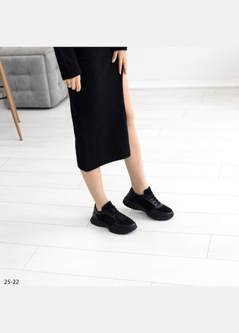 Комбинированные женские замшевшие кроссовки No Brand