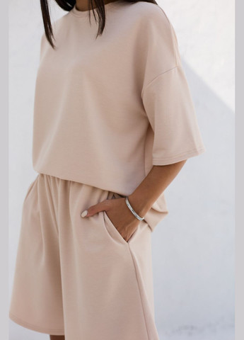 Літній костюм футболка з шортами. Капучіно Seventeen (336551394)