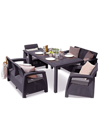 Набор мебели Corfu Fiesta, коричневый Keter (362583987)