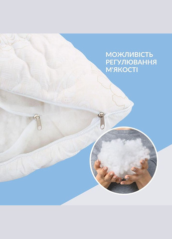 Подушка Air Dream Classic 70х70 см два чохли зі змійкою, антиалергенна троянди No Brand (323646003)