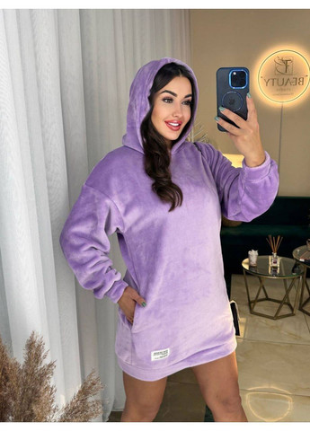 Лавандова повсякденний сукня туніка оверсайз No Brand