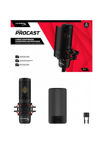 Мікрофон Gaming ProCast Black (699Z0AA) HyperX (322935502)