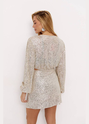 Юбочный костюм-двойка с пайетками Lurex Костюм-двойка (327218263)