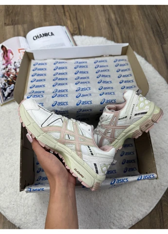Белые демисезонные кроссовки мужские asics gel-kahana 8 white pink асикс гель кахано 8 белые No Brand