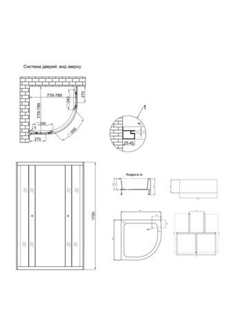 Душова кабіна Latwa SC80x80.SAT.MID.FR полукругла, скло Frost 4 мм + Душовий піддон KAPIELKA ST80x80x26, з панеллю LIDZ LLSC8080SATMIDFR2SET (338628324)