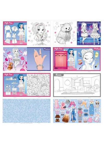 Раскраска Книжное открытие 8 листов Art studio of Happiness (Р098/9) No Brand (362421152)