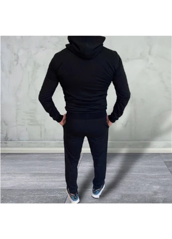 Спортивний чоловічий комплект (костюм+куртка+кепка) No Brand (375057874)