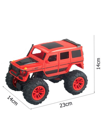 Джип на радіокеруванні SH091-509B акумулятор масштаб 1:16 світло амортизатори надувні колеса 22 см Червоний No Brand (367078465)