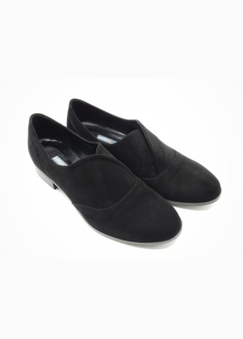 Жіночі туфлі чорні замшеві P-17-14 24,5 см (р) patterns (259299733)